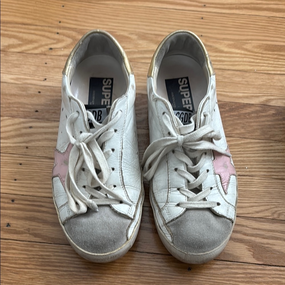 Golden goose White and Pink Sneakers